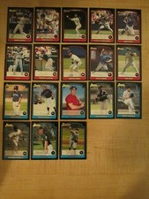 2003 Bowman Gold Signature Baseball Starter Set of 18 with 8 Rookies