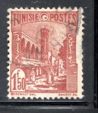 FRANCE FRENCH COLONIES TUNISIA  STAMPS USED LOT 1927AY