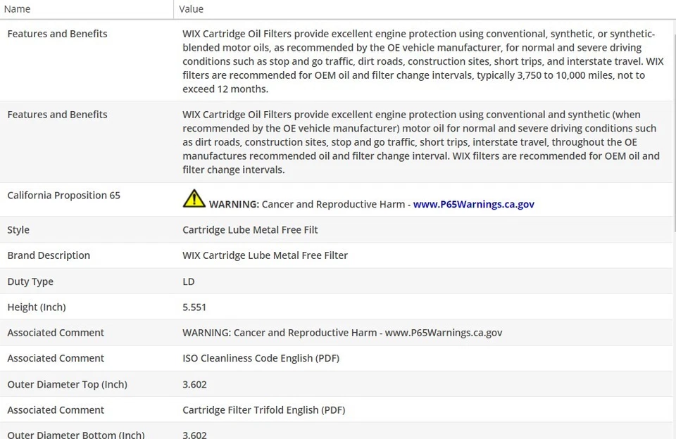 原始设备制造商类型滤油器 WIX 适用于 VOLKSWAGEN TOUAREG 2005 - 2008 V10-5.0L — 第 3/4 张图片