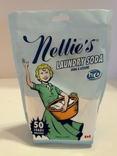 Nellie's All Natural Laundry Soda 50 Loads 1.6 lbs Brand New