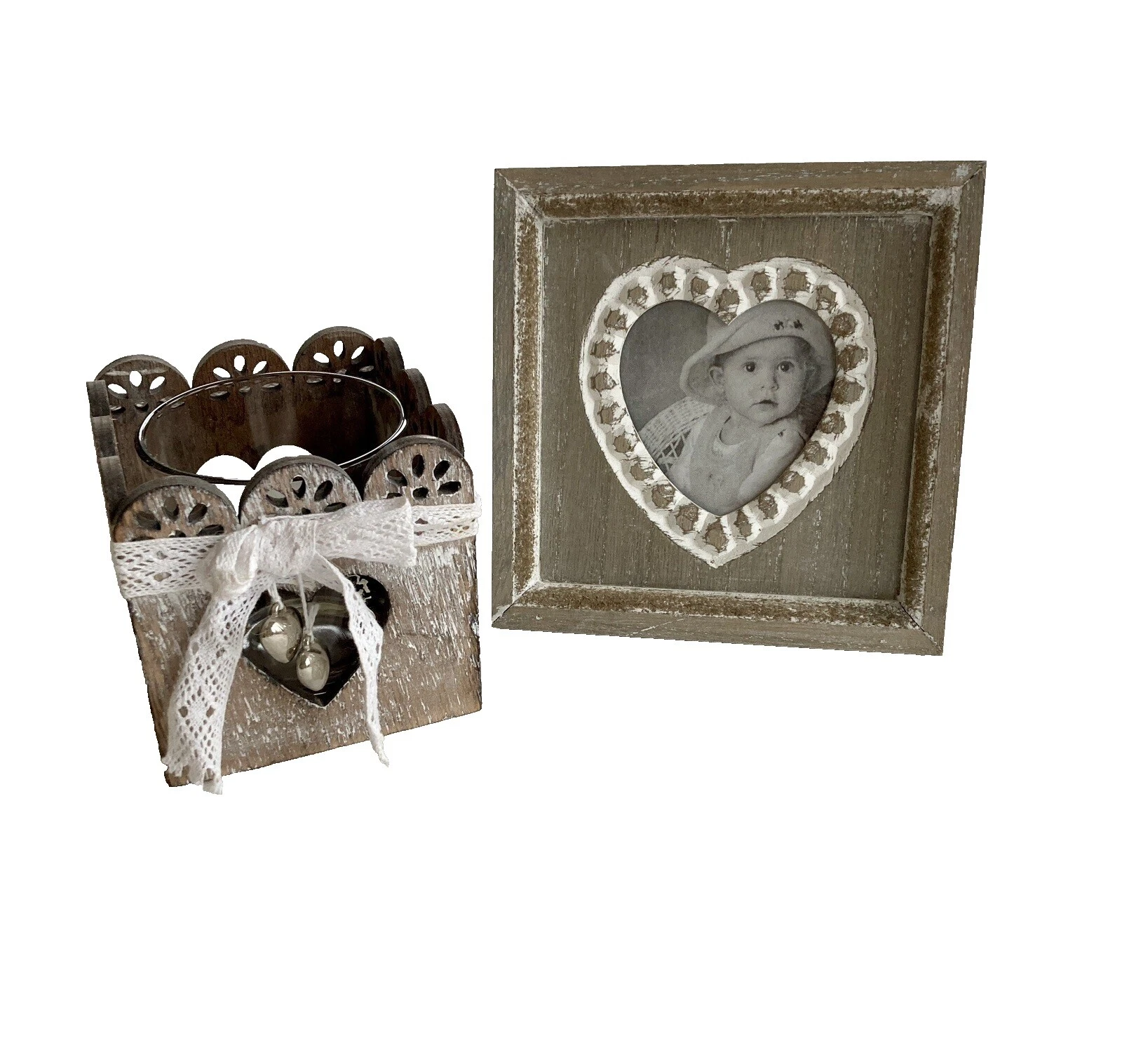 Hearts & LOVE Conjunto de marco de madera Marcos de Fotos