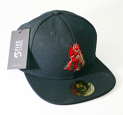 Rooster Rojo Tequila Cap schwarz Sonnenschutz Five Stars Mexiko Agave Cappy 1262
