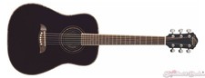 Oscar Schmidt Oghs 1/2 Size Dreadnought Acoustic Guitar Black - Oghsb
