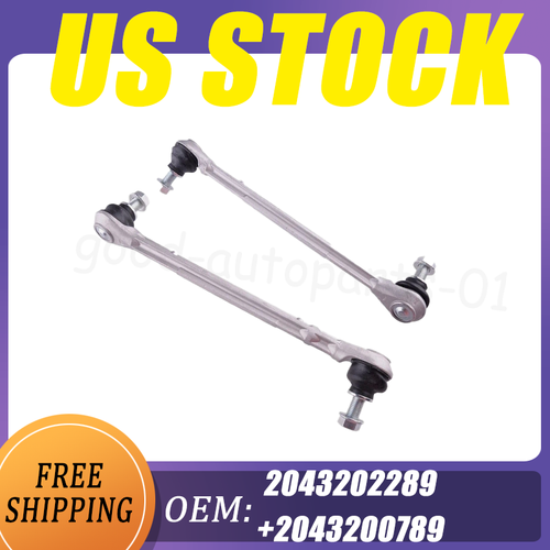 2PC Front Left Right Sway Bar Link for Mercedes W204 C300 C350 C280 ...