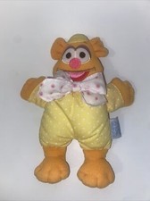 EDEN Muppet Babies Sweet Shakes Rattle Plush Fozzie Bear Doll 8"