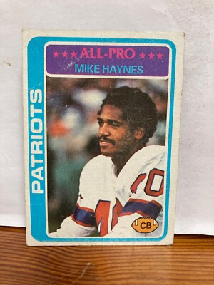 Mike Haynes 1978 Topps - Football Card New England Patriots