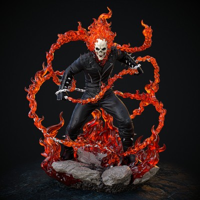 CA3D Fan ART/Gost Rider/12K QUALITY 3D RESIN PRINTED FIGURE /Unpainted - Painted
