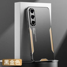 For Samsung Galaxy A16, Luxury Metal Aluminum Armor Back Soft Bumper Cover Case