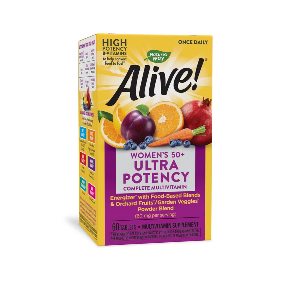 Nature’S Way Alive! Women’S 50+ Ultra Potency Complete Multivitamin, High Potenc - Image 4 of 4