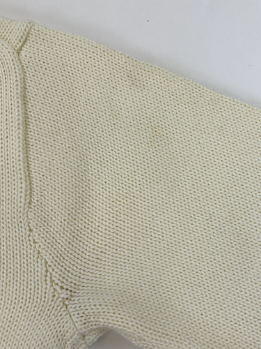*MINOR DEFECT* Polo Ralph Lauren Boy's Long Sleeve Sweater - Cream - M (10-12) - - Picture 6 of 6