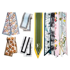 10pcX2 fashion ribbon scarf for hair for handbag handle for purse scarf for neck