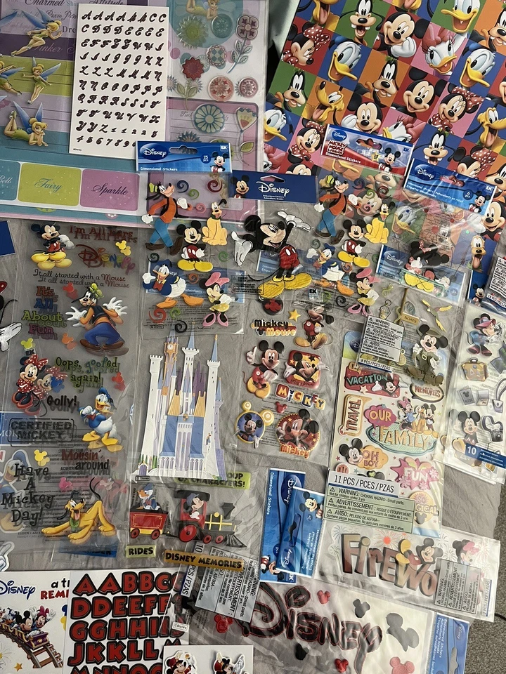 Disney Ek Success Stickers .. Micky Mouse, Goofy, Disney, Princesses & More - Image 2 of 4