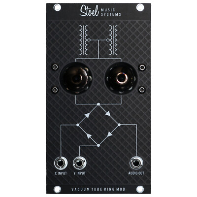 Vacuum Tube Ring Mod Eurorack Module Synth, Dark Mode (Black) Stoel Music System