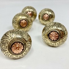 Moroccan Brass Gold Copper Round Drawer Knob Cupboard Pull Drawer Brass 