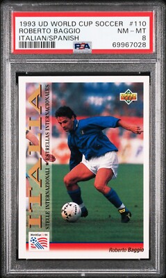 ロベルトバッチョ 1993 Upper Deck World Cup Soccer # 110 Roberto Baggio PSA 8 | eBay