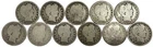(11) 1894 S SILVER UNITED STATES BARBER QUARTER 25C COIN CIRCULATED LOT