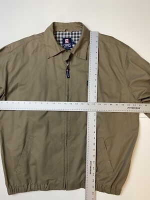Vintage Chaps Polo Ralph Lauren Tan Cotton Windbreaker Flannel