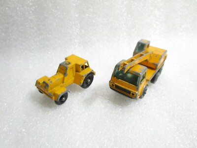2 x Lesney Matchbox Series No 63 Dodge Crane Truck & No 11 Jumbo Taylor Crane 