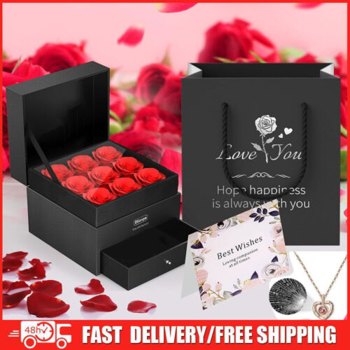 Preserved Roses,Birthday Mothers Day Valentines Day Gifts for Women Mom Wife