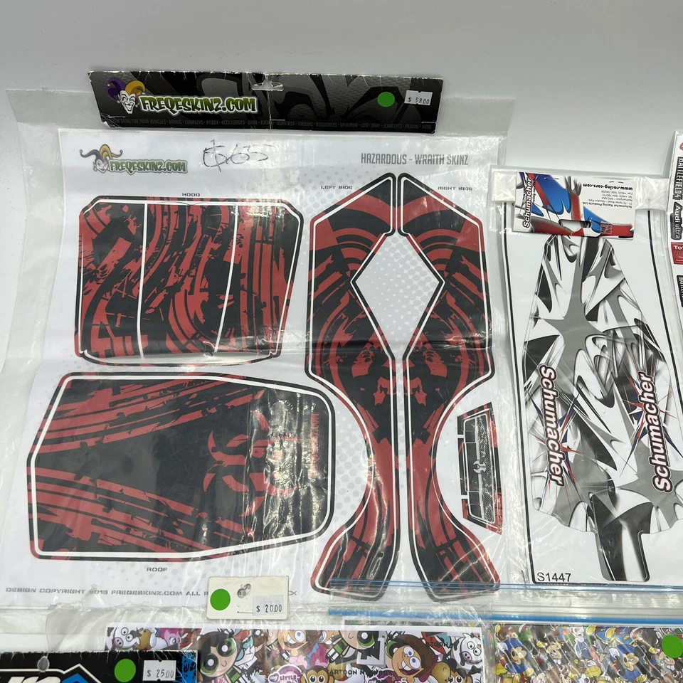 RC Decal Sticker LOT Audi R8 Bomb Schumacher Skinz Axial Wraith WRAP OZRC ML1025 - Image 2 of 4