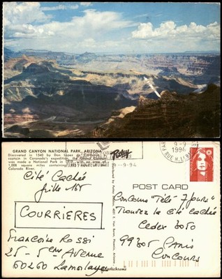 Postcard Grand Canyon - USA Luftbild areal view 1994