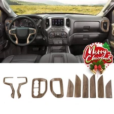Steering Wheel Dash Air Vent Door Panel Overlay Cover For Chevy Silverado 19-25