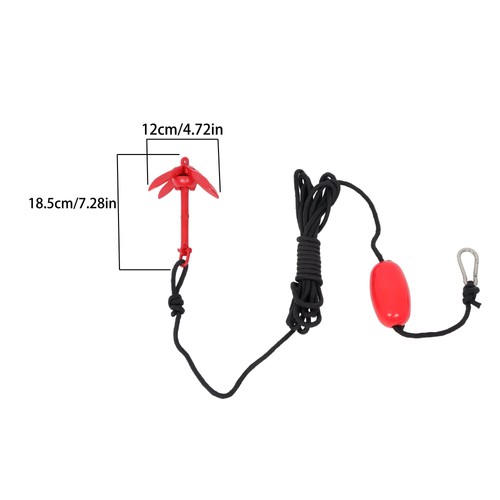 Folding Anchor Set 1PC Red 0.7KG/1.5KG/2.5KG/3.2KG For Grapnel Boat Marine Kayak - 第 12/19 張圖片