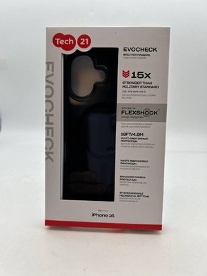 Tech21 EVOCHECK Magsafe Case For Apple iPhone 16 Smokey/Black