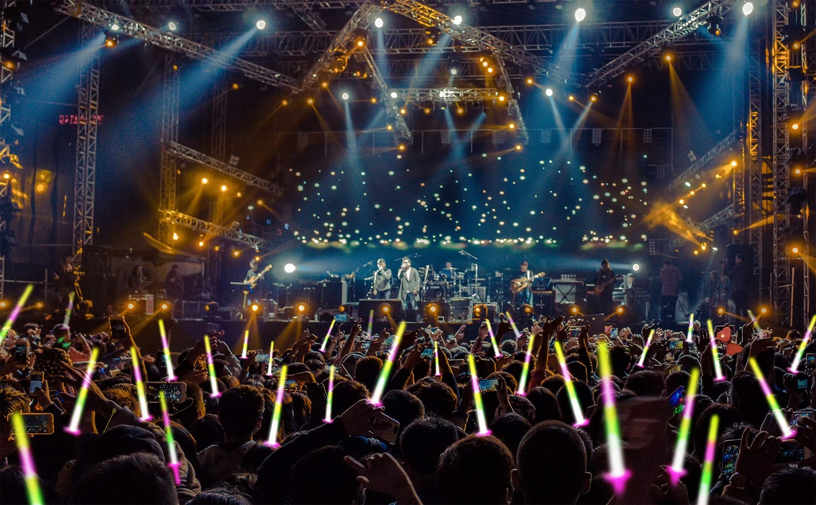 Led Light Sword VANVENE Light Up LED Swords Expandable Laser Sabers Glow in Dark, Mini ...