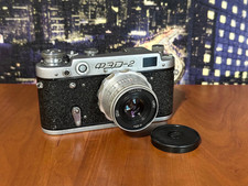 FED 2 Vintage 35mm Film Camera Rangefinder Lens Industar-26m ussr Soviet