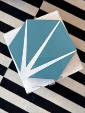 Lily-Pad Marine Hexagon Tile Floor Wall