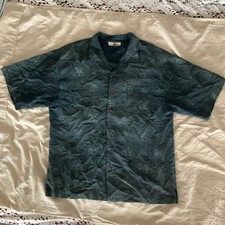   Tommy Bahama Shirt Men's XL 100 Silk Button Up Camp Shirt Hawaiian Floral   