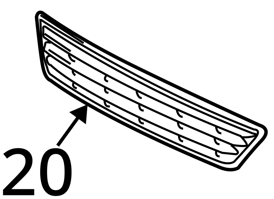 Parrilla de parachoques delantero para Lexus Es300 1997-1999 BA2JN Foto 3 de 3