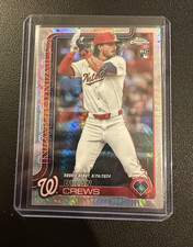 Topps 2024 Chrome Update Rookie Dylan Crews Refractor Nationals Baseball
