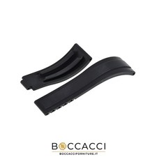 RX Cinturino Ansa Dritta Nero in Silicone 20mm, Per ROLEX Submariner (NUOVO)