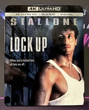 LOCK UP ~ 4K Ultra HD + Blu-ray + Rare OOP Slipcover ~ No Digital
