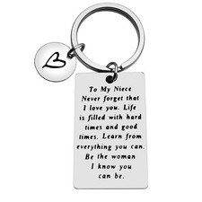 To My Niece Inspirational Keychain Love Encouragement Gift for Niece For Special