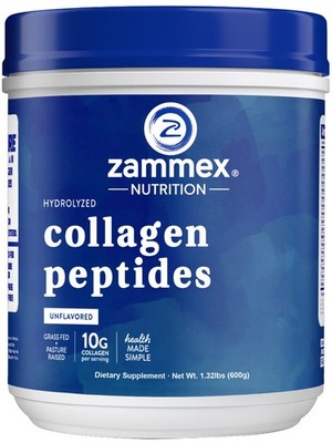 Zammex Grass Fed Bone Broth Protein&Collagen Powder Hydrolyzed Peptides