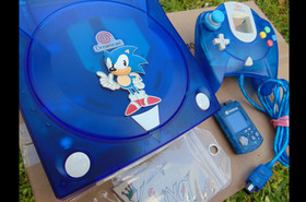 💙 SEGA Dreamcast HKT 3020 Home Console  🌟 Clear white 💙 ✨ ❤️✨ ❤️see Thru