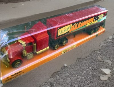 NOS Construction World Allsups Chuck Wagon Die Cast Semi Truck Advertising 1998
