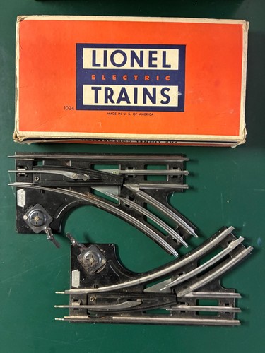 Interruptores manuales vintage Lionel nº 1024 preguerra calibre 027 derecha izquierda caja original | Zustand: Used
