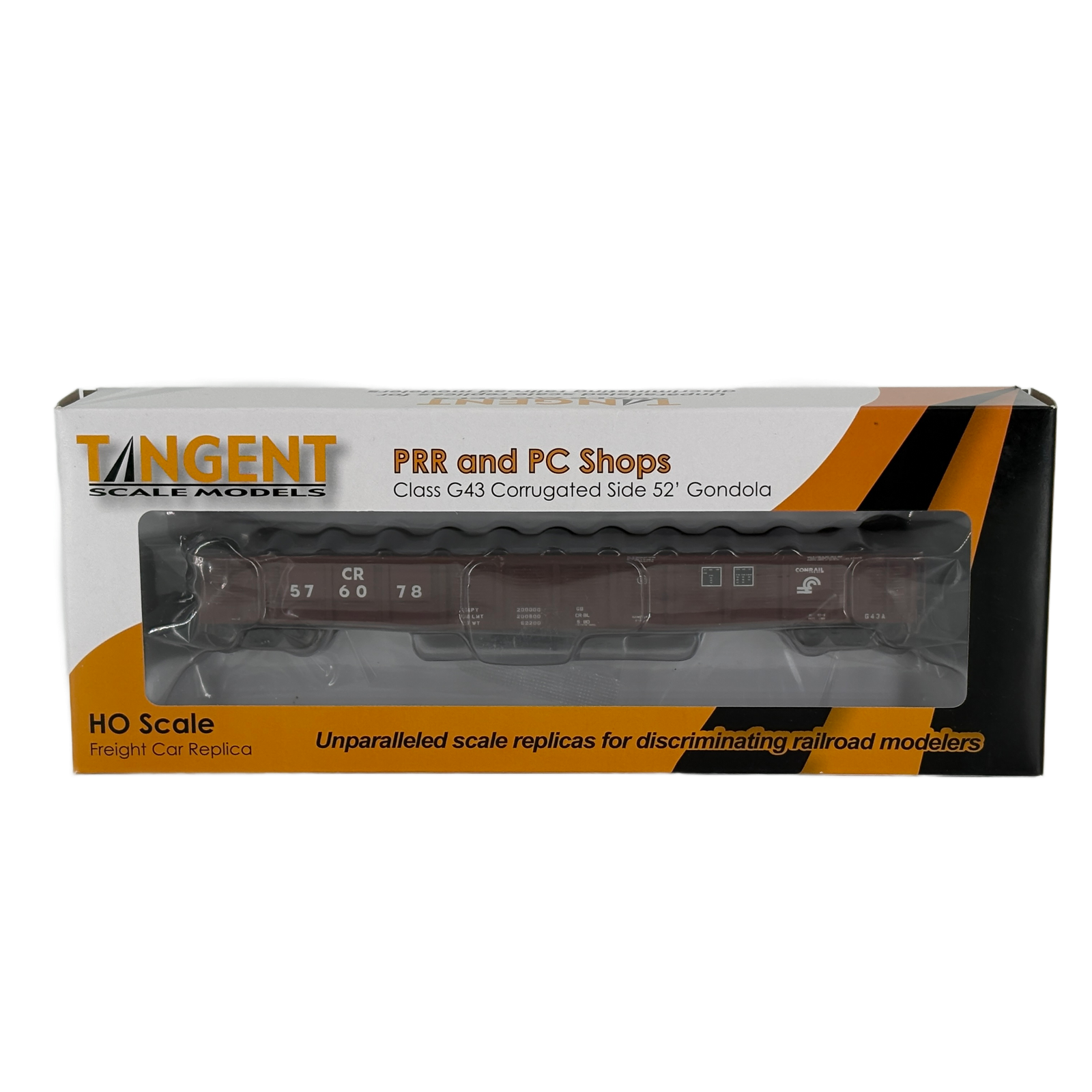 Tangent Scale Models HO G43A 52' Corrugated Gondola Conrail CR 576078 ...