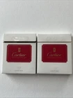 Lot 2 Vintage Cartier Luxury Mild Vintage Rare Wide Empty Cigarette Packs 2