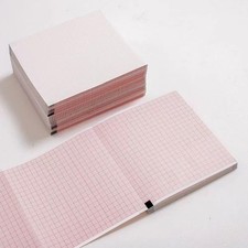 5 PCS EKG Paper Fits Mortara ELI 150 150C 108x140mm 142 Sheets Red Z Fold