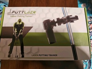 Indoor Golf Training Aid, Green Line Golf Putting Trainer for Perfect Alignme...