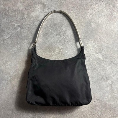 バッグ SS1998 PRADA SILVER ONE SHOULDER BAG Prada Women Bag Vintage Ss1998 Silver One Shoulder Limited Edition