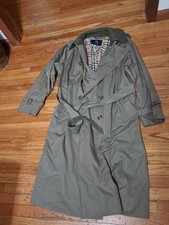 Classic Vintage Burberry Trench Nova Check Size 50L Vgc Long