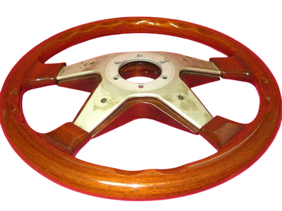 VICTOR Wood Steering Wheel 360mm JDM Euro Fiat 500 Alfa VW Beetle