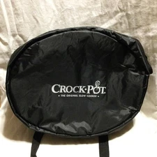 Crock Pot Slow Cooker Insulated Carrier Holder Travel Bag Case Black