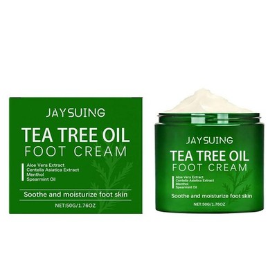 50g Tea Tree Oil Foot Cream for Dry Feet Athletes Foot Nail Fu